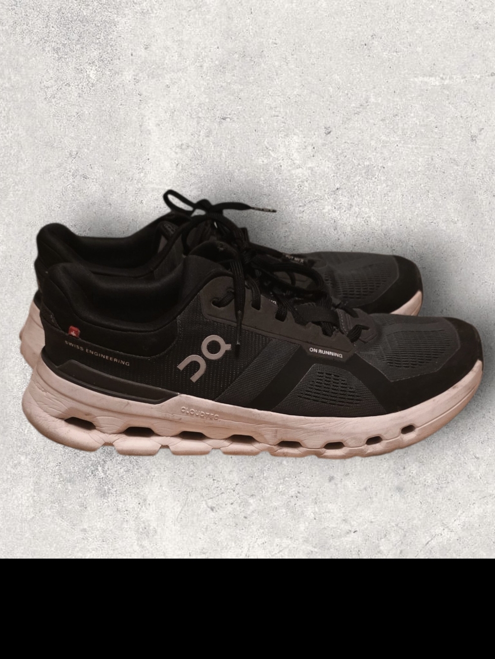 On Cloudrunner Black Sneakers Mens 9.5 Womens 11 Running Shoes